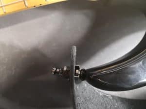 PLB Strap Lock installed