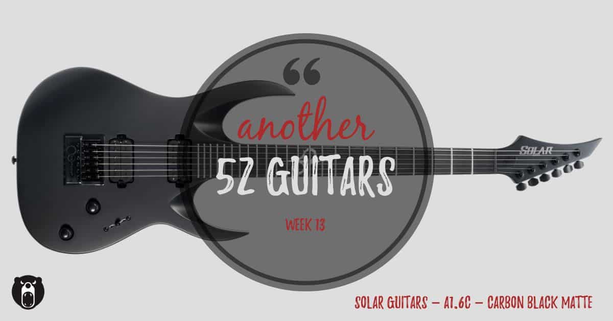Solar Guitars A1.6C Carbon Black Matte